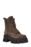 Marc Fisher Ltd Happy Combat Boot In Dark Brown