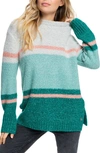 Roxy Juniors' Back To Essentials Striped Sweater In Canton