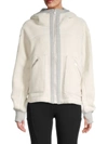 Marc New York Andrew Marc Sport Women's Bonded Faux Sherpa Jacket In Natural Grey