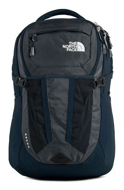 The North Face Recon Backpack In Asphalt Grey/ Urban Navy