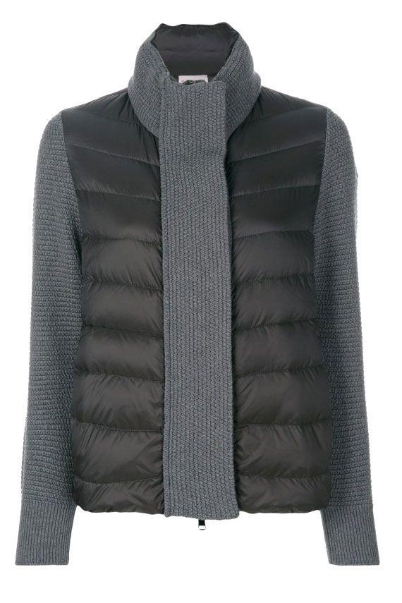 Moncler Cardigan Tricot In Grey | ModeSens