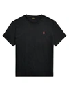 Polo Ralph Lauren Logo-embroidered Custom Slim-fit Cotton-jersey T-shirt In Black
