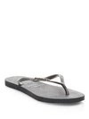 Havaianas Textured Rubber Thong Flip-flops In Black Copper