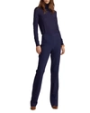 Polo Ralph Lauren Alandra Straight-leg Wool Pants In Navy