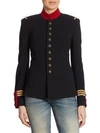 Polo Ralph Lauren Iconic Style The Officer's Double-faced Wool Jacket In Black