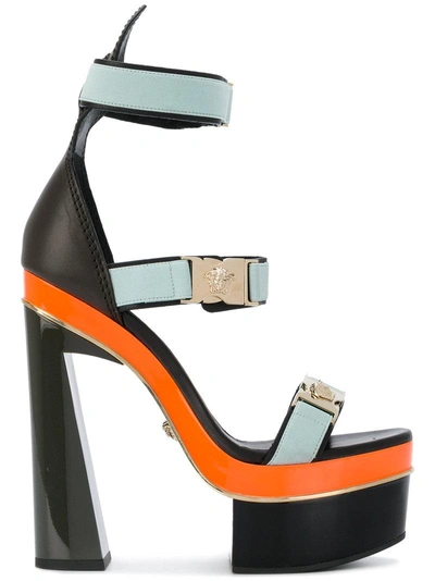 Versace Medusa Strap Platform Sandals | ModeSens