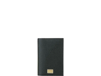 Dolce & Gabbana Passport Case In Black