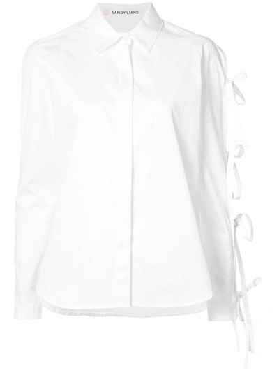 Sandy Liang Lace Up Detail Shirt