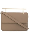 M2malletier Schultertasche Mit Design-griff In Neutrals