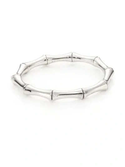 Gucci Bamboo Medium 18k White Gold Bracelet