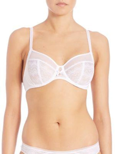 Chantelle Revele Moi Perfect Fit Underwire Bra In White