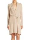 Sofia Cashmere Cashmere Jersey Robe In Oatmeal
