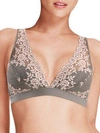 Wacoal Embrace Lace Soft Cup Bra In Frost Grey Primrose