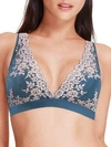 Wacoal Embrace Lace Soft Cup Bra In Blue Ashes Soft Pink