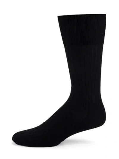 Falke Luxury No. 13 Sea Island Cotton Socks In Indigo