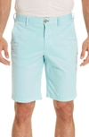 Robert Graham Pioneer Cotton Twill Flat-front Shorts In Sky