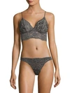 Cosabella Preta Bralette In Graphite Stone Anthracite