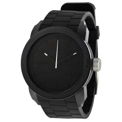 Diesel Color Domination Black Dial Black Silicone Unisex Watch Dz1437