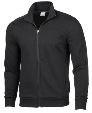 puma men's fleece track jacket