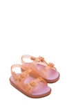 Mini Melissa Kids' Buckle Strap Sandal In Orange Pink