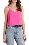 1.state Chiffon Inset Tank In Bright Mulberry