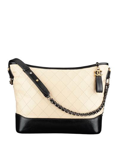 Chanel 's Gabrielle Large Hobo Bag In Beige/black | ModeSens