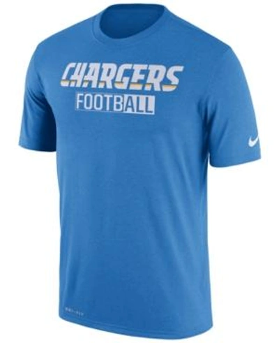 Nike Men's San Diego Chargers All Football Legend T-shirt In Blue
