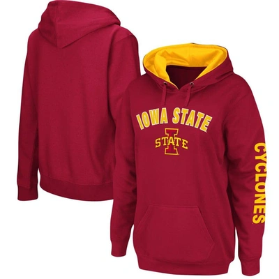 Colosseum Women's Cardinal Iowa State Cyclones Loud And Proud Pullover Hoodie