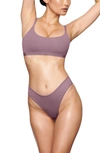 Skims Fits Everybody Thong In Plum