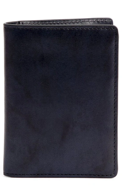 Pinoporte Pierlo Leather Folding Card Case In Black