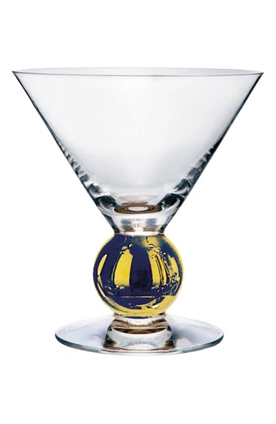 Orrefors Nobel Martini Glass In Clear/gold