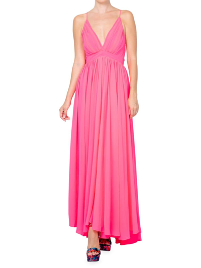 Meghan La Enchanted Garden Maxi Dress In Pink