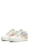 Nike Air Force 1 Shadow Sneaker In Sail/ Pink Glaze/ Orange Chalk