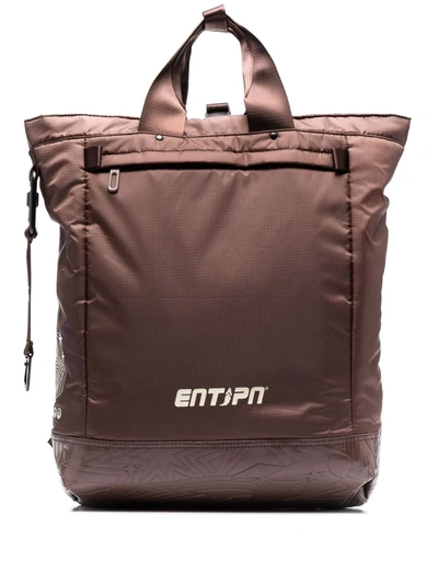 Enterprise Japan Logo Nylon Blend Backpack In 브라운