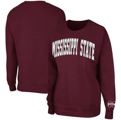 Colosseum Women's Maroon Mississippi State Bulldogs Campanile Pullover Sweatshirt