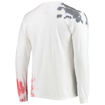 Junk Food Men's White Toronto Raptors Tie-dye Long Sleeve T-shirt