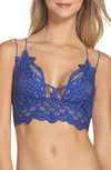 Free People Intimately Fp Adella Longline Bralette In Blue