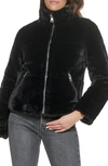 Levi's Faux Fur Jacket In Black