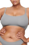 Skims Fits Everybody Scoop Neck Bralette In Gray