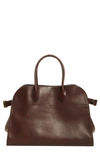 The Row Margaux 15 Air Bag In Calfskin Leather In Burgundy Shg