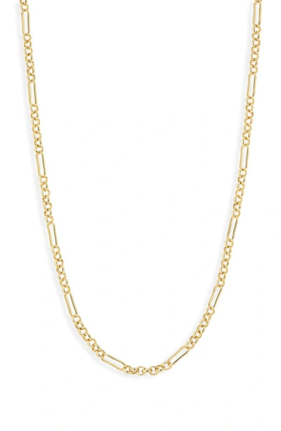 Nordstrom Demifine Bar Chain Necklace In 14k Gold Plated