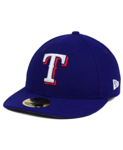 New Era Texas Rangers Low Profile Ac Performance 59fifty Cap In Light Royal
