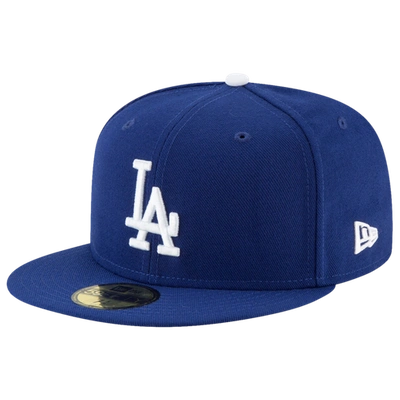 New Era Los Angeles Dodgers Postseason Patch Authentic Collection 59fifty Fitted Cap In Royal/royal