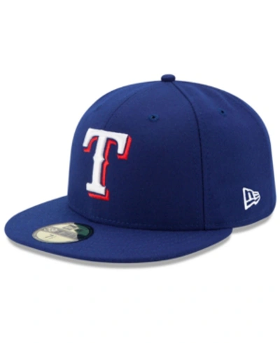 New Era Texas Rangers Authentic Collection 59fifty Cap In Light Royal