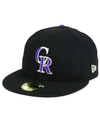 New Era Men's Black Colorado Rockies 2021 Mlb All-star Game Authentic On-field Collection Low Profile 59fift