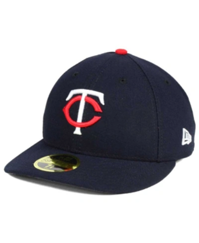 New Era Minnesota Twins Low Profile Ac Performance 59fifty Cap In Navy