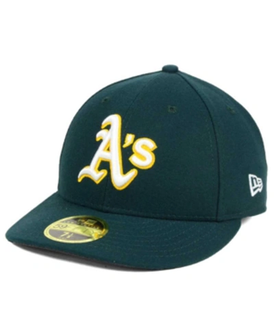 New Era Oakland Athletics Low Profile Ac Performance 59fifty Cap In Green