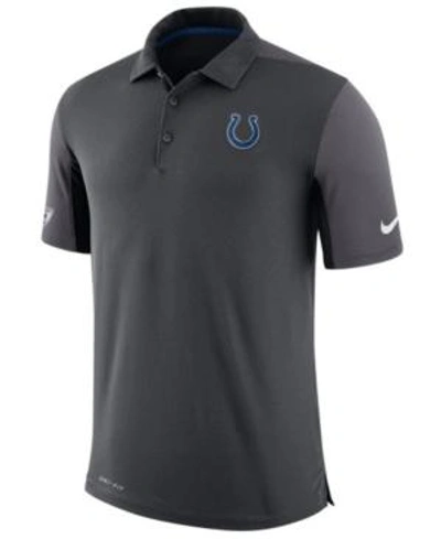 Nike Men's Indianapolis Colts Team Issue Polo In Anthracite
