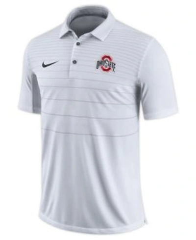 Nike Men's Ohio State Buckeyes Early Season Coach Polo In White