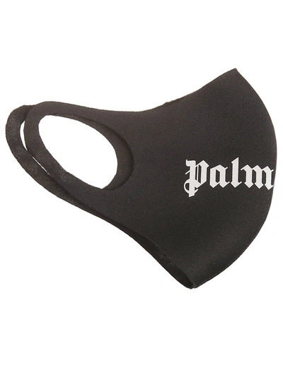 Palm Angels Logo Mask In Nero